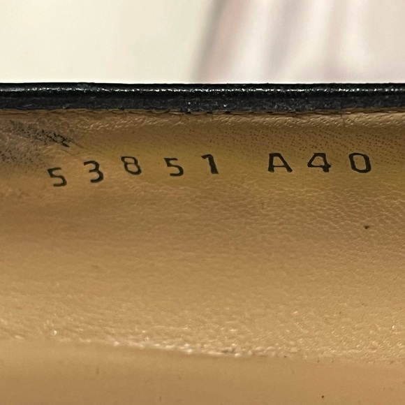 Ladies Ferragamo Navy Gancini Pumps - Picture 10 of 11